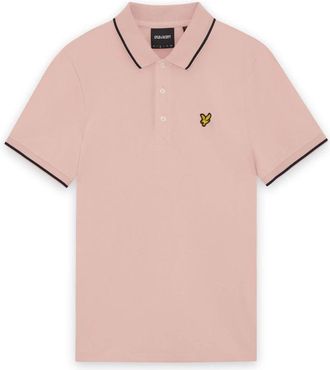 Lyle & Scott Tipped Polo Shirt - Heren - Polos - Roze - 2XL - Katoen - Tops