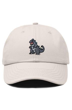 Dalix Giant Lizard Embroidered Dad Hat in Beige at Nordstrom