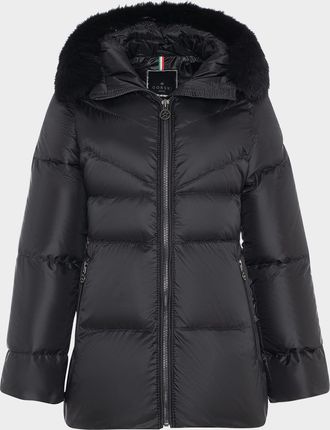 Gorski Apres-Ski Jacket With Detachable Toscana Lamb Shearling Hood Trim