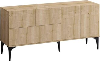 Concept Usine Aparador de 5 puertas color roble - 150 cm