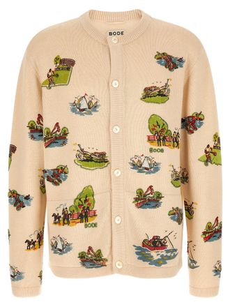 Bode Merino Wool Mens Cardigan