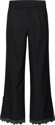 Kaffe Sakura Wide Trousers - Trousers - Mujer - Gris - 2XL