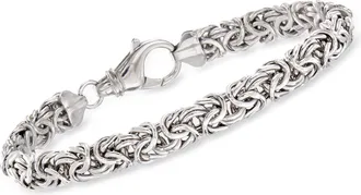 Ross-Simons Sterling Silver Small Byzantine Bracelet