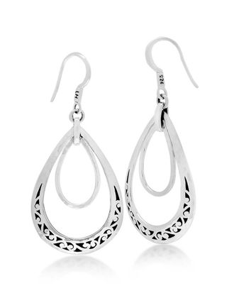 Lois Hill Silver Dangle Earrings
