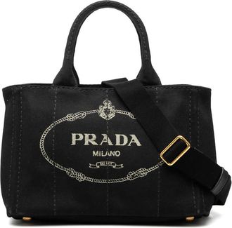Prada Pre-owned Prada Small Canvas Canapa Logo Satchel 9E6M19FIEUX0GI9I