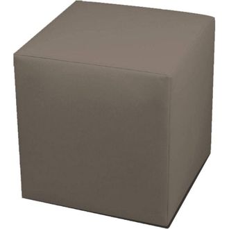 Dmora Dmora - Puf Accumoli, Sill&oacute;n Multiusos, Puf, Puf Reposapi&eacute;s, Made In Italy, 40x40 H42 Cm, T&oacute;rtola