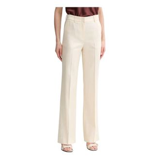 Ermanno Scervino Dames, Broeken, Beige, Maat: XS Linnen