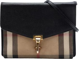Burberry Pre-owned Macken Schoudertas - Dames - Vintage Schoudertas - Veelkleurig - ONE Size - Leer - Vintage