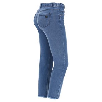 Freddy Jeans in denim FREDDY BLACK cropped svasati e fondo sfrangiato