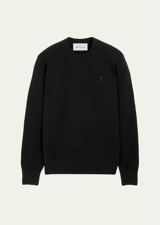 Ami Mens Merino Wool Ami De Coeur Sweater