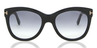 Tom Ford FT0870 WALLACE 01B Womens Sunglasses Black Size 54