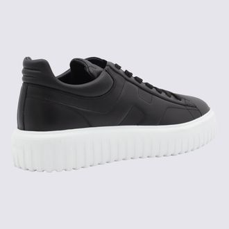 Hogan Leather Low-Top Sneakers - Black