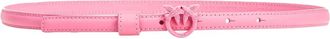 Pinko Love Berry Color Block Leren Riem - Dames - Riemen - Roze - XS - Leer - Accessoires