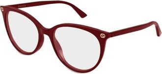 Gucci Glasses, female, Red, Size: 53 MM Eyeglasses