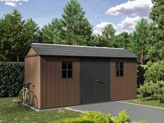 Keter Caseta Cobertizo Resina Jardin Newton 7515 Keter Con Puerta Lateral