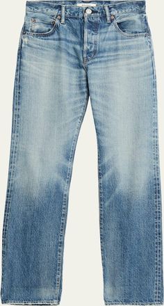 Moussy Vintage Deltona Straight Mid-Rise Jeans
