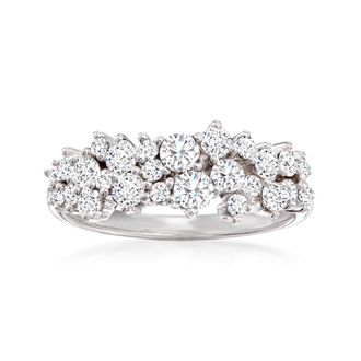 Ross-Simons Diamond Cluster Ring in 14kt White Gold