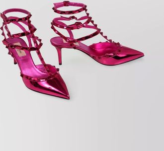 Valentino patent leather slingback pumps