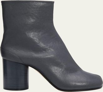 Maison Margiela 80mm Tabi Leather Ankle Boots