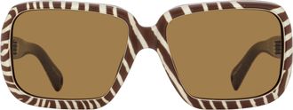 Jacquemus JAC86S Oversized Acetate Sunglasses - Brown