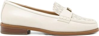 Michael Kors Mocassini Lex in pelle con logo - Bianco