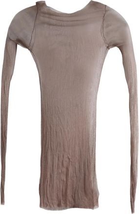 Cortana T De Tul sheer long-sleeve T-shirt - Grigio