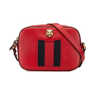 Gucci Pre-owned Cross Body Bags, female, Red, Size: ONE SIZE Pre-owned Rajah Crossbody Bag