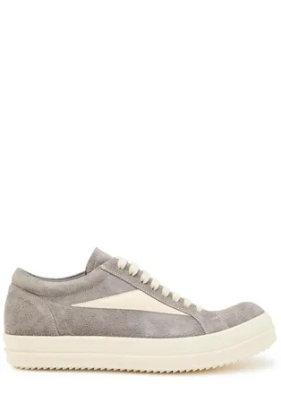 Rick Owens Vintage Panelled Brushed Suede Sneakers - Grey - 44 (IT44 / UK10)