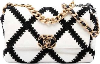 Chanel Pre-owned 19 Flap Bag - - Pre-owned - Donna - Bianco - ONE SIZE