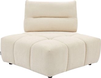 Vente-Unique Poltrona angolare schienale avanti-indietro in Tessuto testurizzato Beige - APOLIU