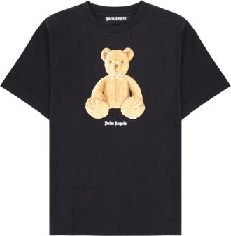 Palm Angels Black Printed Crew Neck T-Shirt