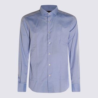Glanshirt Light Blue Cotton Shirt