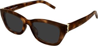 Saint Laurent SL M153 003 Womens Sunglasses Tortoiseshell Size 55