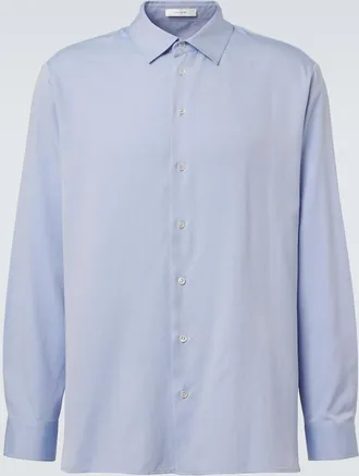 The Row Camisa Paxon de jacquard de seda
