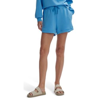 Varley Ollie High Waist Sweat Shorts in Azure Blue at Nordstrom, Size Xx-Small