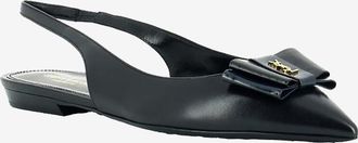 Saint Laurent Spitze Sling-Back-Ballerinas aus Leder Anais 10