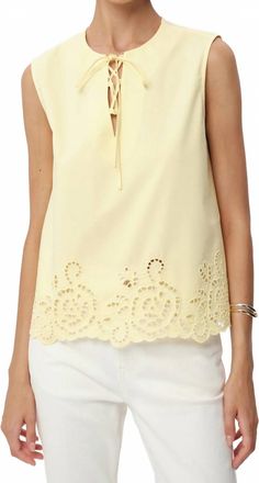 Exquise Adrianne Blouse In Yellow