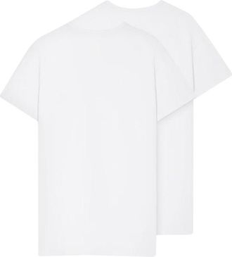 Versace Cotton-Elastane Pack of Two T-Shirt - White