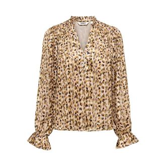 Only Bedrukte blouse met lange mouwen
