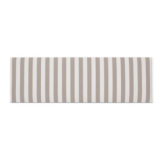 Really Nice Things Cabecero tapizado de tela rayas beis 145x52cm