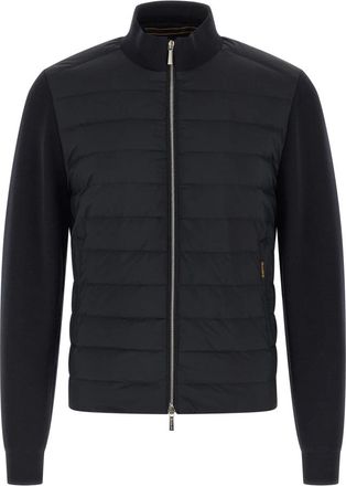 Moorer Duncan Jacket - Heren - Gewatteerde jassen - Blauw - 4XL - Wol - Jassen