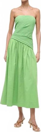 Staud Womens Nia Midi Dress In Sprout