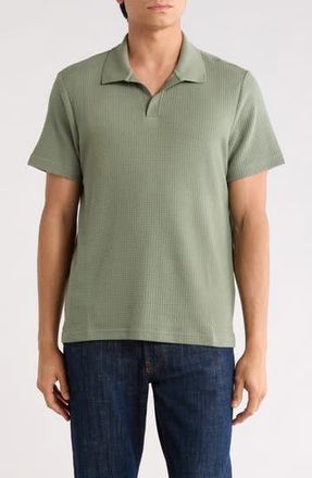 Bonobos Johnny Collar Waffle Knit Polo in Fatigue Green at Nordstrom Rack, Size Large
