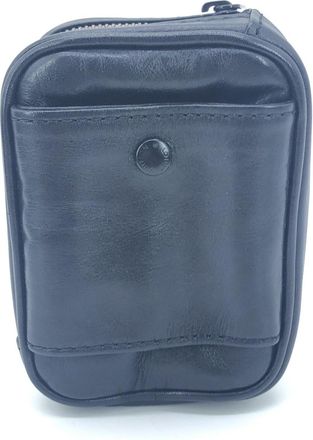 Louis Vuitton Black Leather Zippered Carrying Womens Case (Pre-Owned)