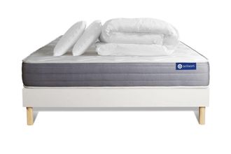 Actisom Pack colch&oacute;n blanco espuma viscoel&aacute;stica 140 x 190