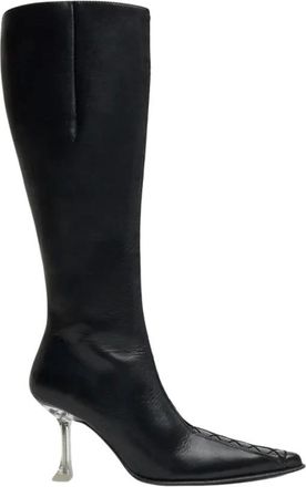 Miista Aline hoge laars - Dames - Schoenen - Zwart - Maat: 36 EU Leer
