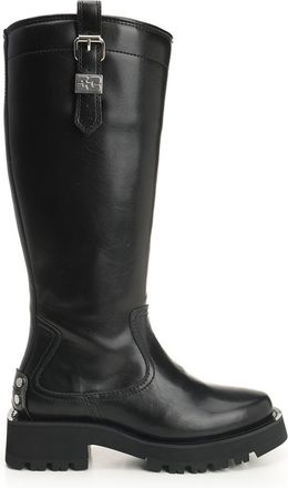 Ganni Studs High Boot Crinkle Oleatex