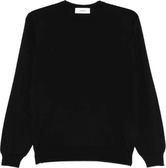 Lardini Turtleneck met lange mouwen - Heren - Ronde hals truien - Zwart - XL - Wol - Truien & Vesten