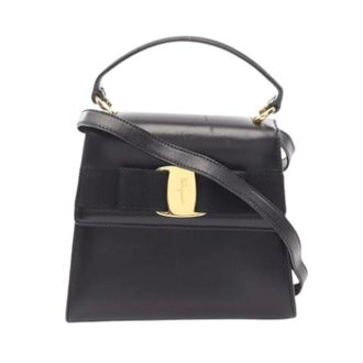 Ferragamo Pre-owned Handbags, female, Black, Size: ONE SIZE Pre-owned Handbag