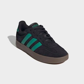 adidas Sneaker ADIDAS SPORTSWEAR BARREDA, Herren, Gr. 43, gr&uuml;n (core schwarz, court gr&uuml;n, gum5), Leder, Synthetik, Schuhe Sneaker, inspiriert vom Design des 
